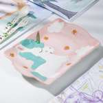 Блюдо керамическое прямоугольное Sima-Land «Единорог» 24,8×16,8 см