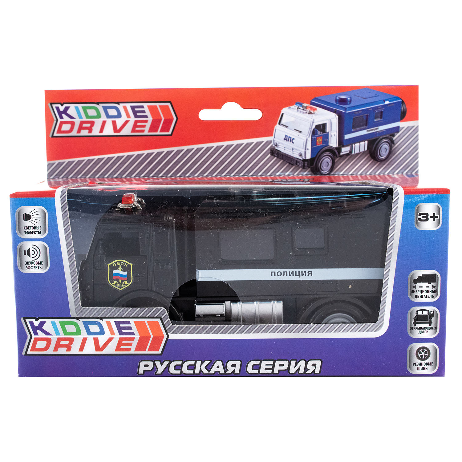 Грузовик KiddieDrive Военный инерционный свет/звук 1501257_2 - фото 3