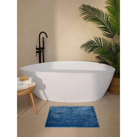 Коврик для ванной Arya Home Collection противоскользящий 50x70 Senfoni Синий