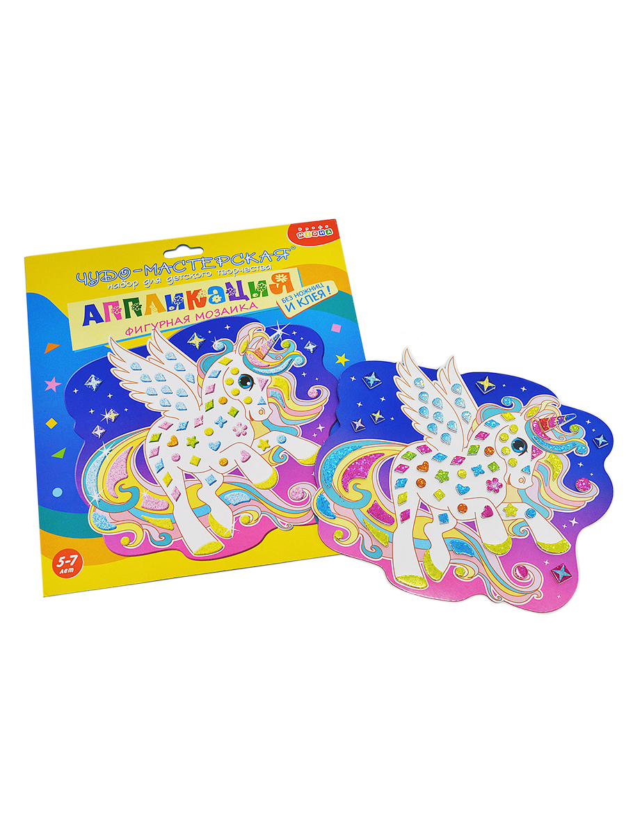 Набор для творчества Дрофа-Медиа аппликация Крылатый единорог - фото 8