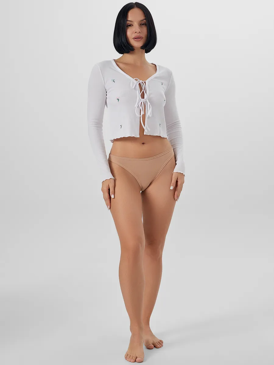 Трусы 3 шт Mark Formelle (Марк Формэль) 412621-3/телесный +цикорий +черный - фото 7