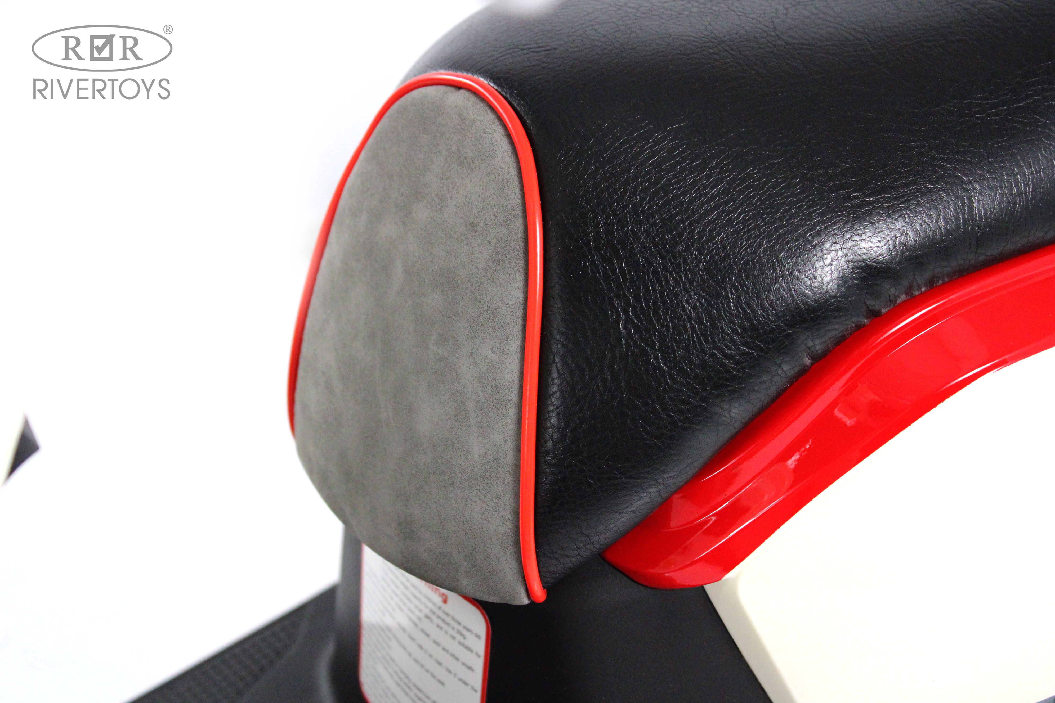 Электромобиль RIVERTOYS Z555ZZ-BEIGE-RED - фото 7