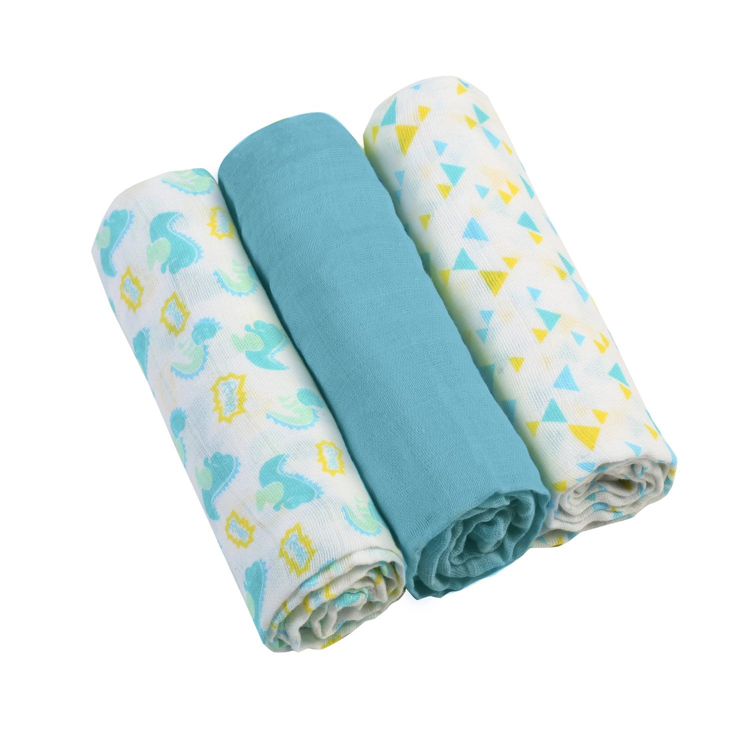 Пелёнка Babyono детские муслин 75х75 см 3 шт. в ассортименте - фото 3