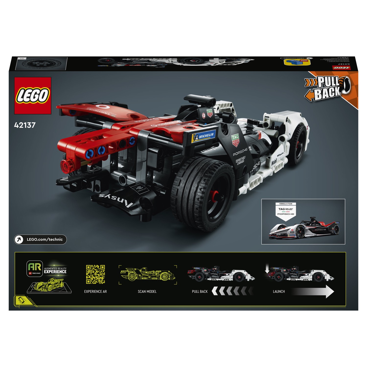 Конструктор LEGO Technic Formula E Porsche 99X Electric 247 дет. - фото 3