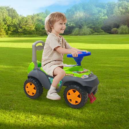 Каталка BabyGo Динозаврик с ручкой