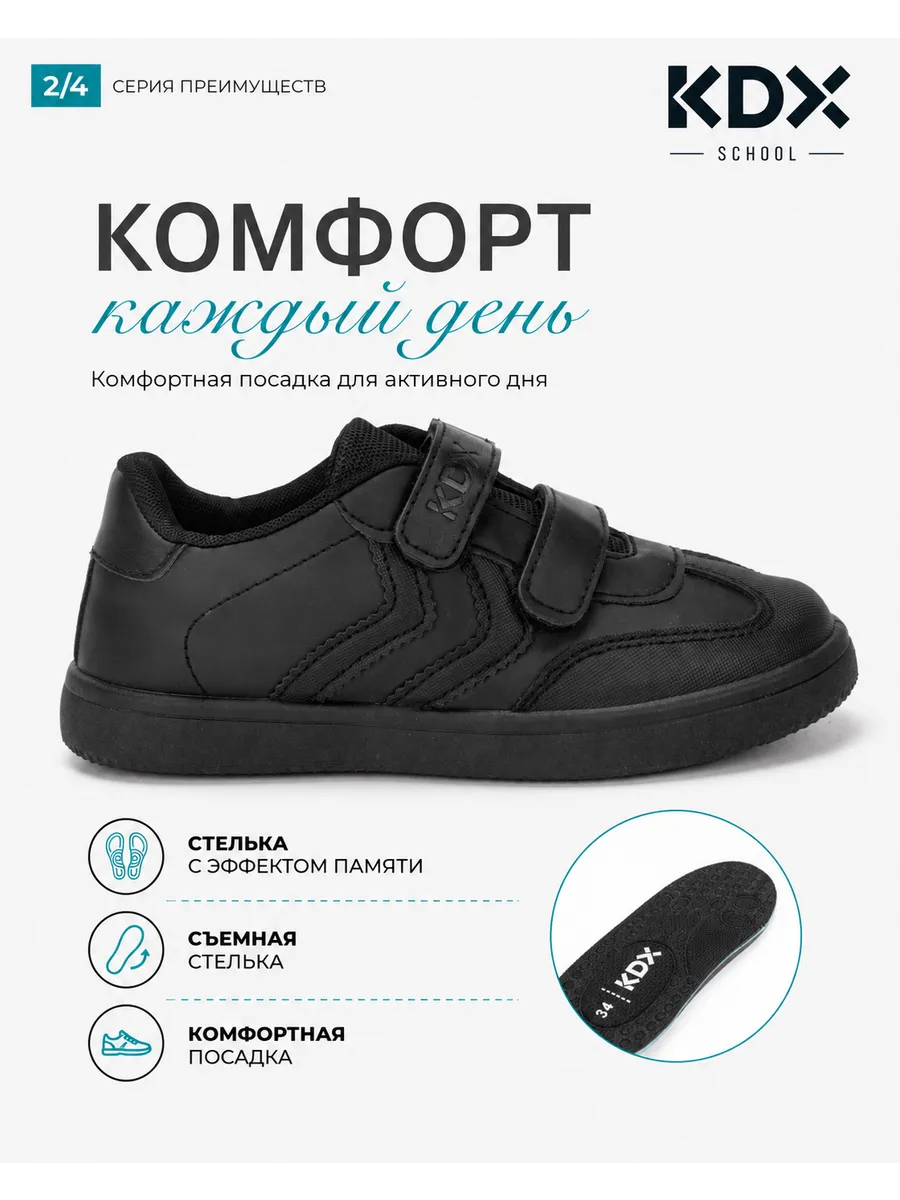 Кеды KDX ERSC-02 dark black - фото 4