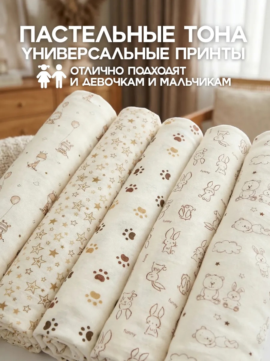 Пелёнка Bestroni 90х100 см 5 шт. - фото 11