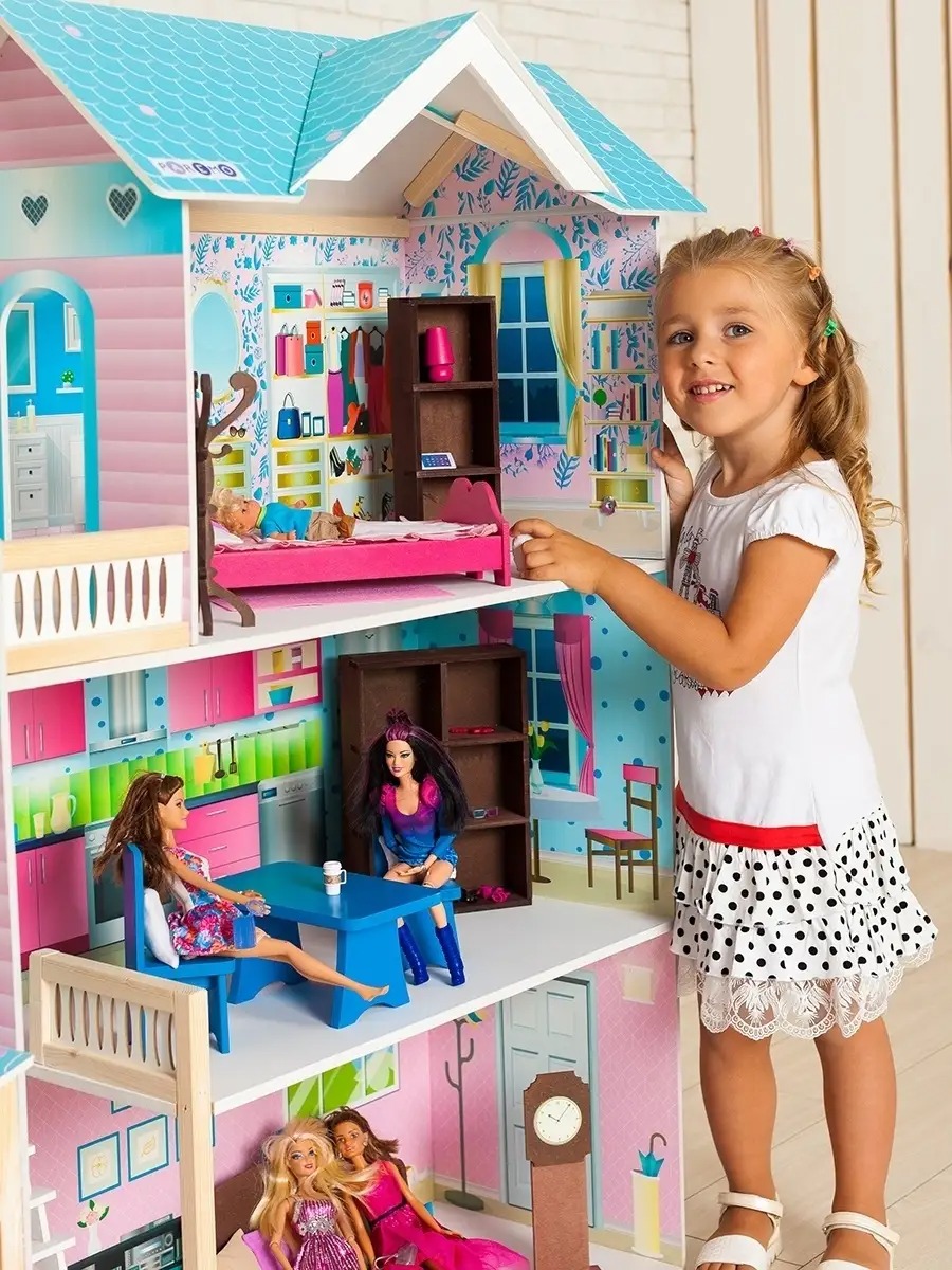 Домик для кукол PAREMO 118 см с мебелью PD318-12 - фото 6