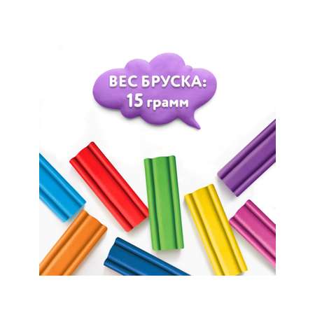 Пластилин Юнландия восковой 12 цв.