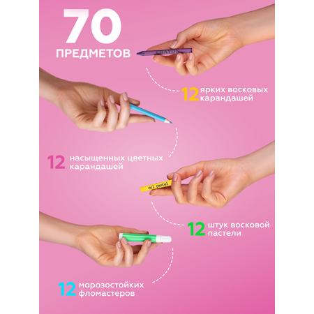 Набор для рисования Bluepink Hearts Чемодан