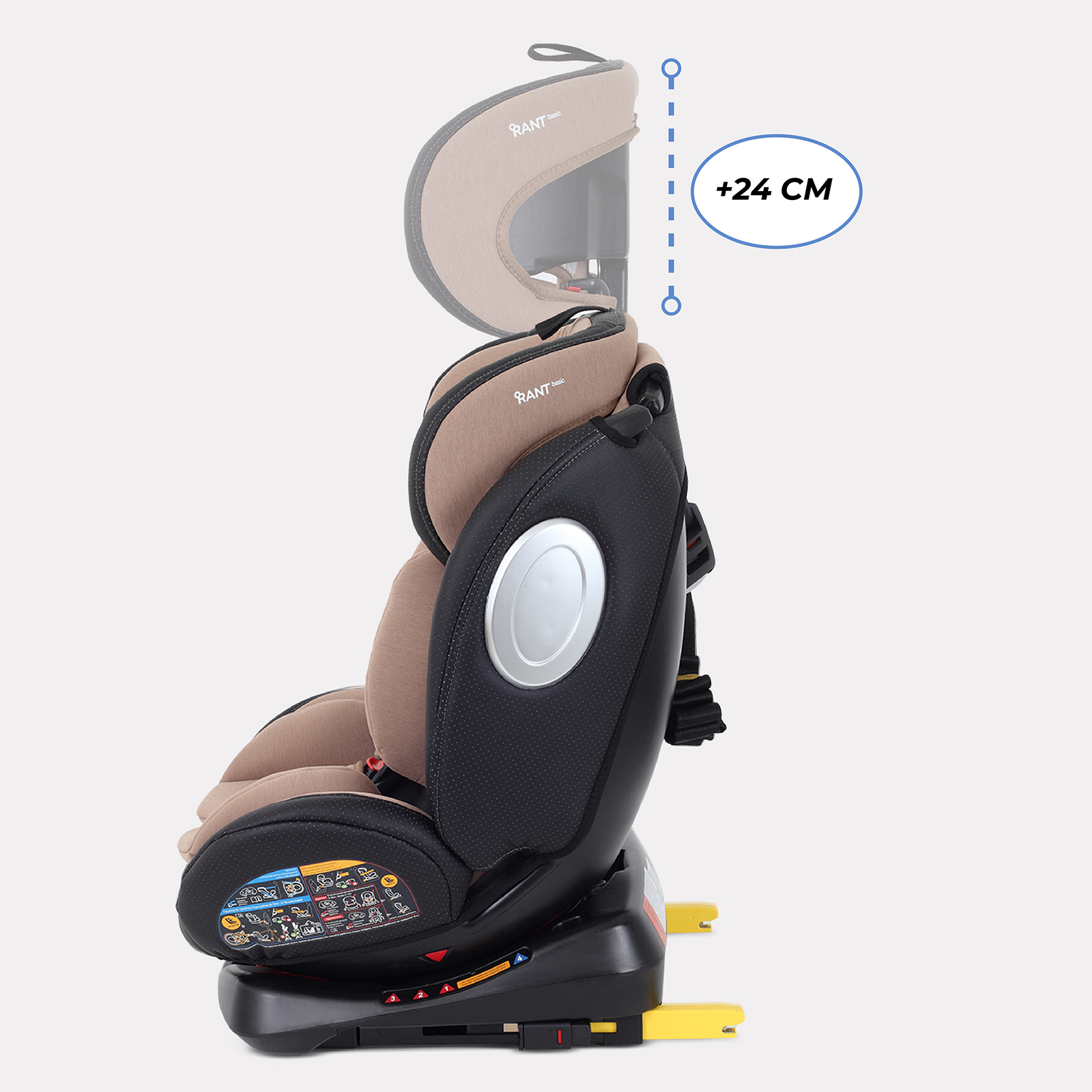 Автокресло Rant Basic Twist Pro Isofix 0+/1/2/3 (0-36 кг) - фото 5