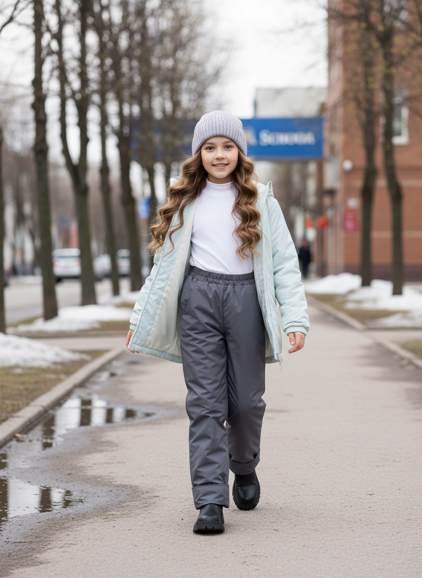 Брюки Arctic kids 10-004/2 серый - фото 3