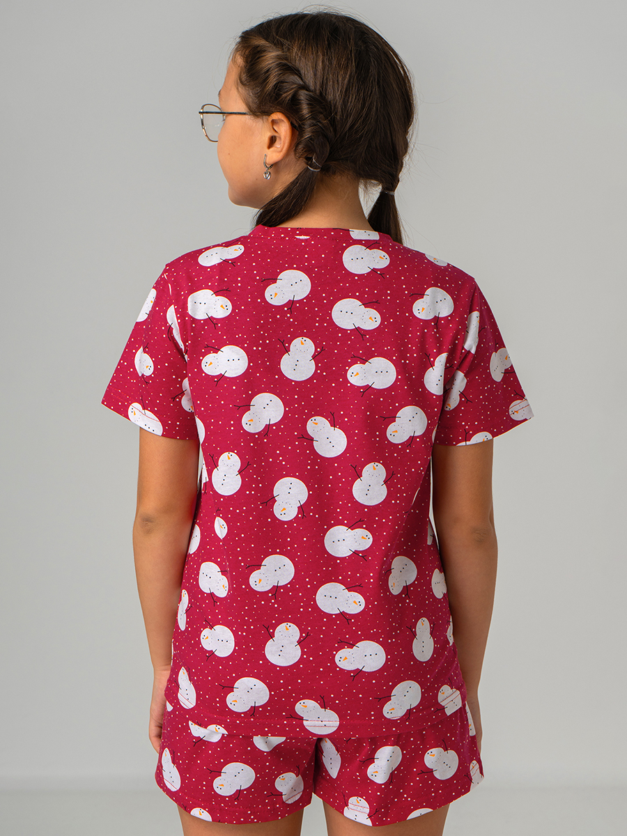 Пижама HappyFox HF2423SPснеговики.на.красном - фото 6
