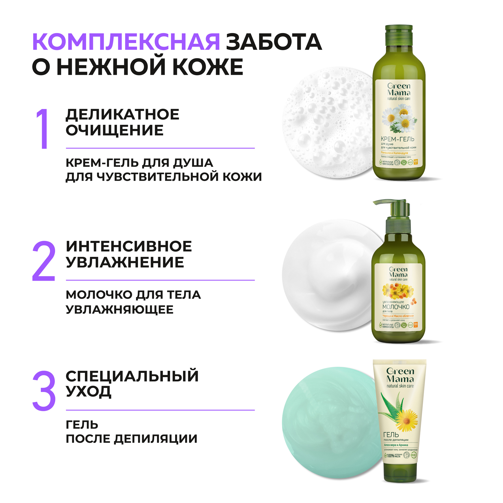 Гель Green Mama для интимной гигиены extra soft 300 мл - фото 7