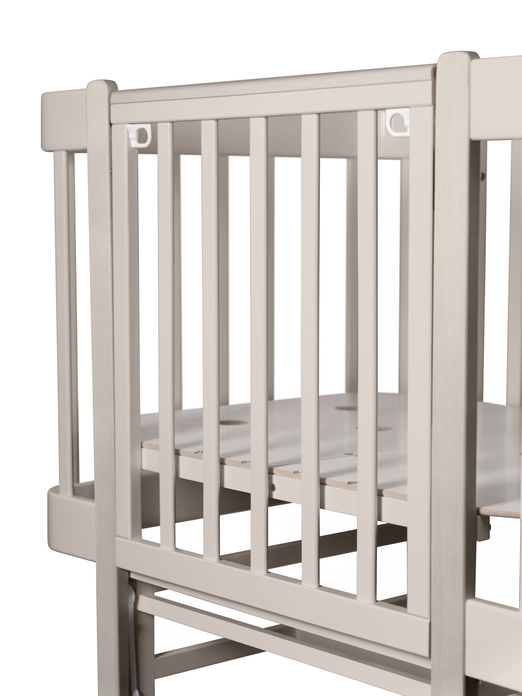 Детская кроватка Ingo Tiny кашемир-кашемир, продольный маятник - фото 15