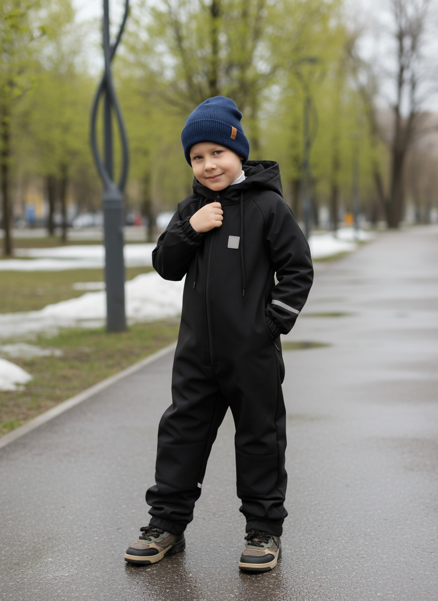 Комбинезон Arctic kids 30-043 черный - фото 2