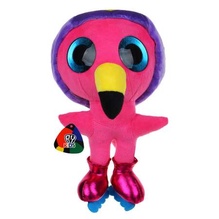 Игрушка мягкая BY Фламинго-глазастик 30 см