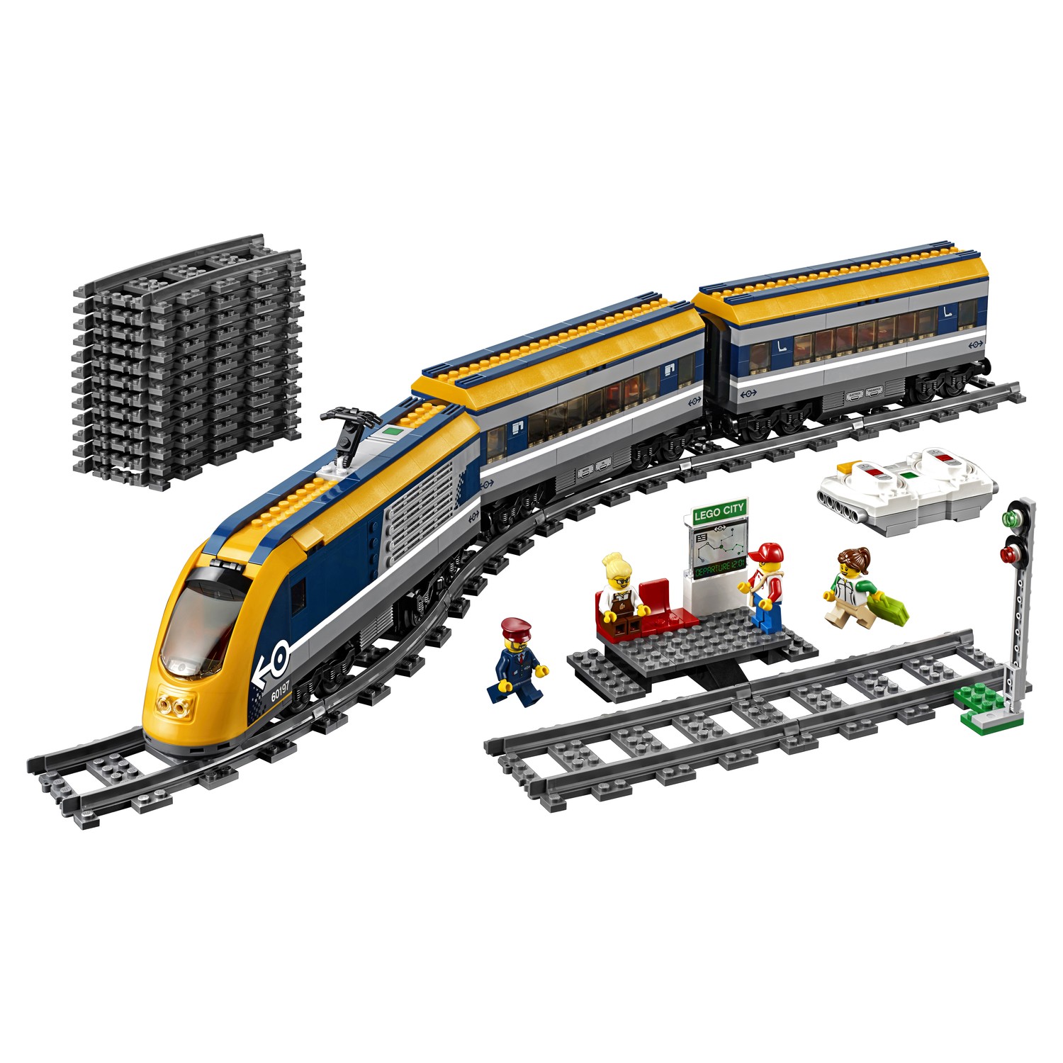 Конструктор LEGO City Trains Пассажирский поезд блочный - фото 15