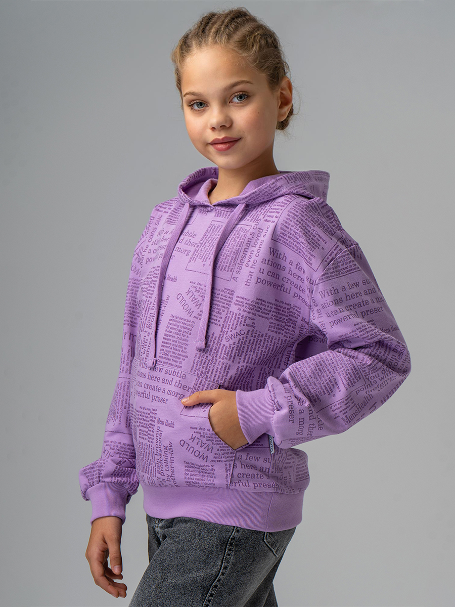 Худи BONITO KIDS SS6073сиреневый - фото 2