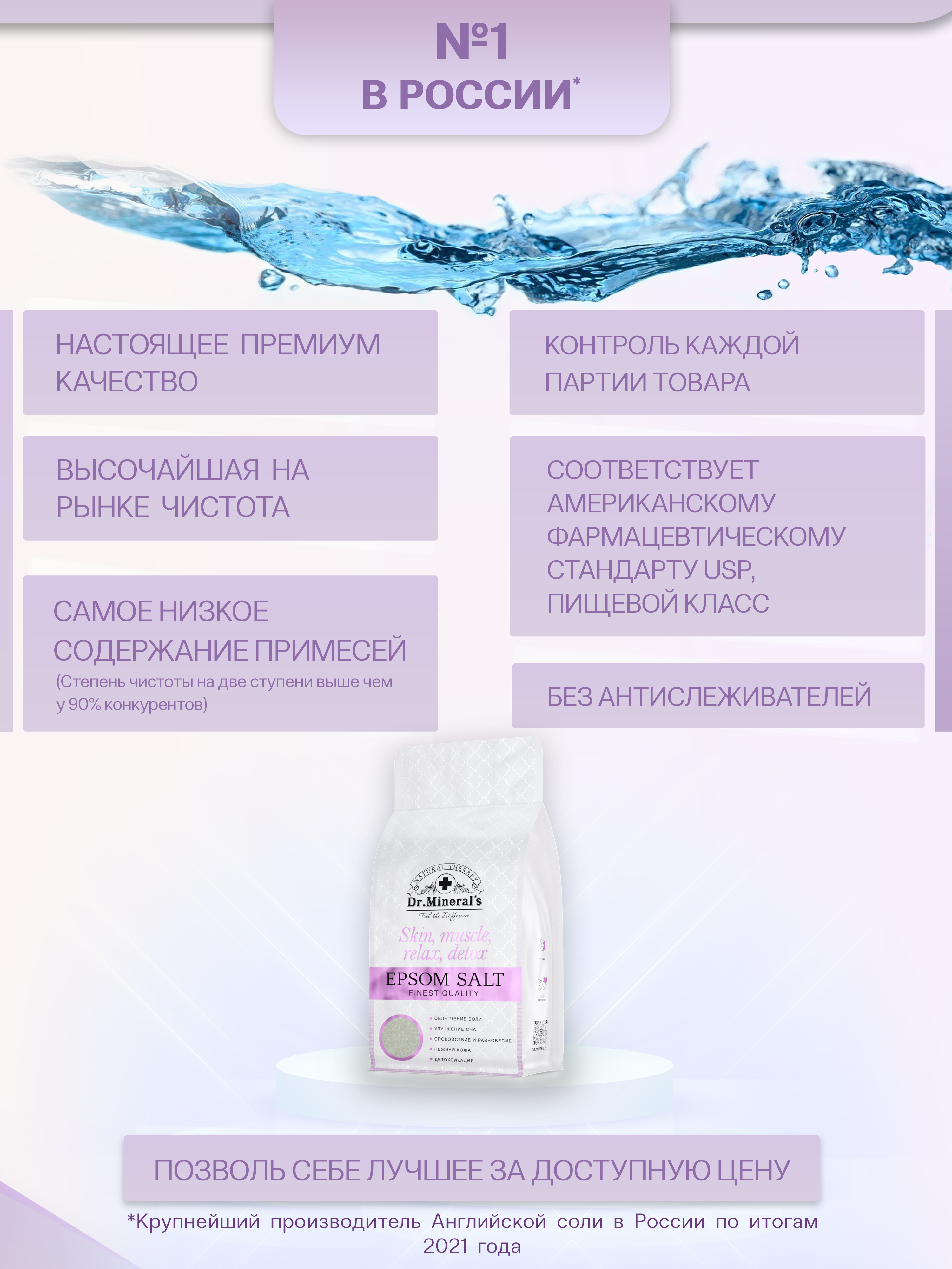 Соль для ванн Dr.Minerals - фото 3