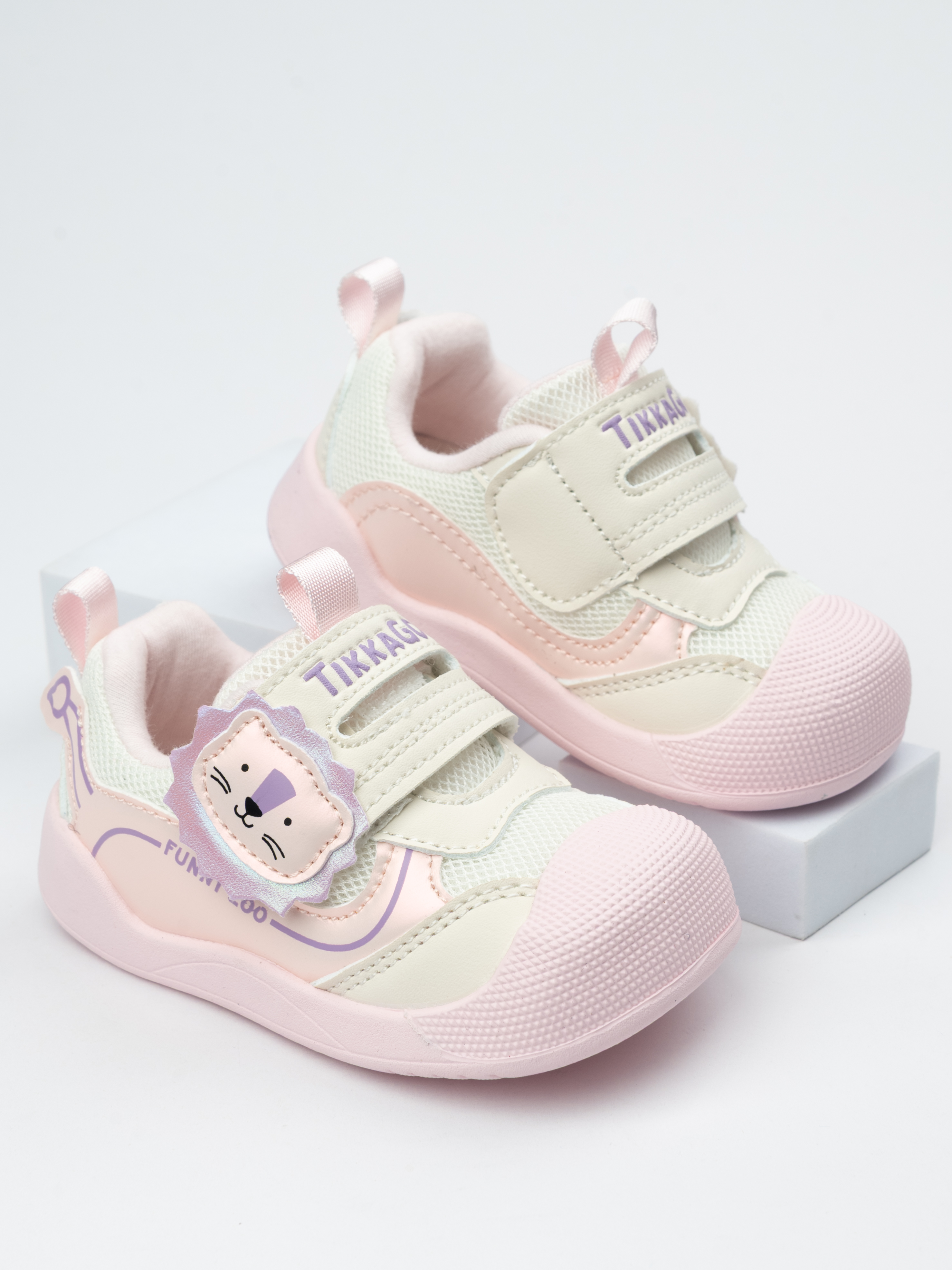Кроссовки TikkaGo 2G09_23102_beige-pink - фото 1