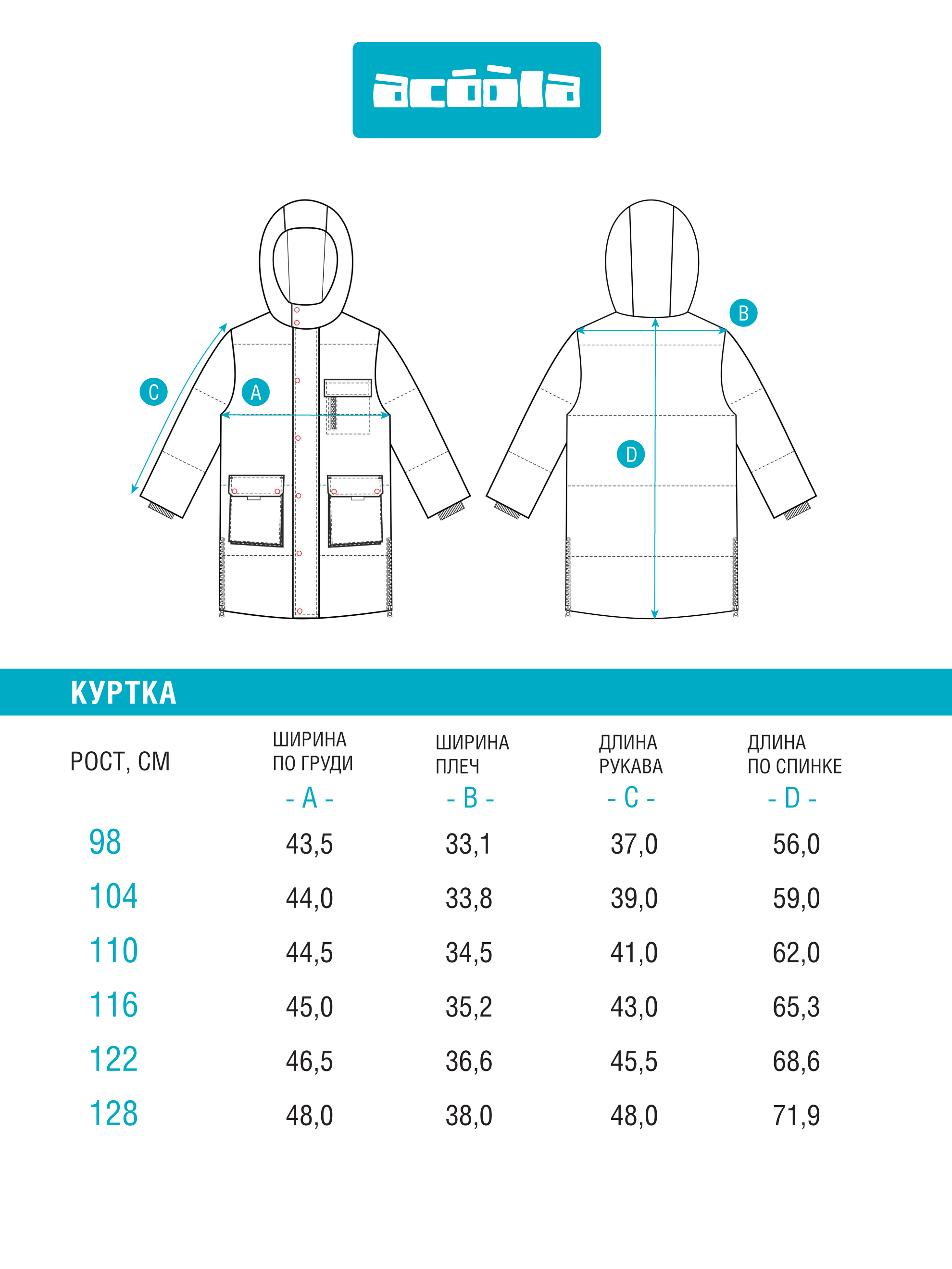 Куртка Acoola 20120770011_0073549 - фото 10