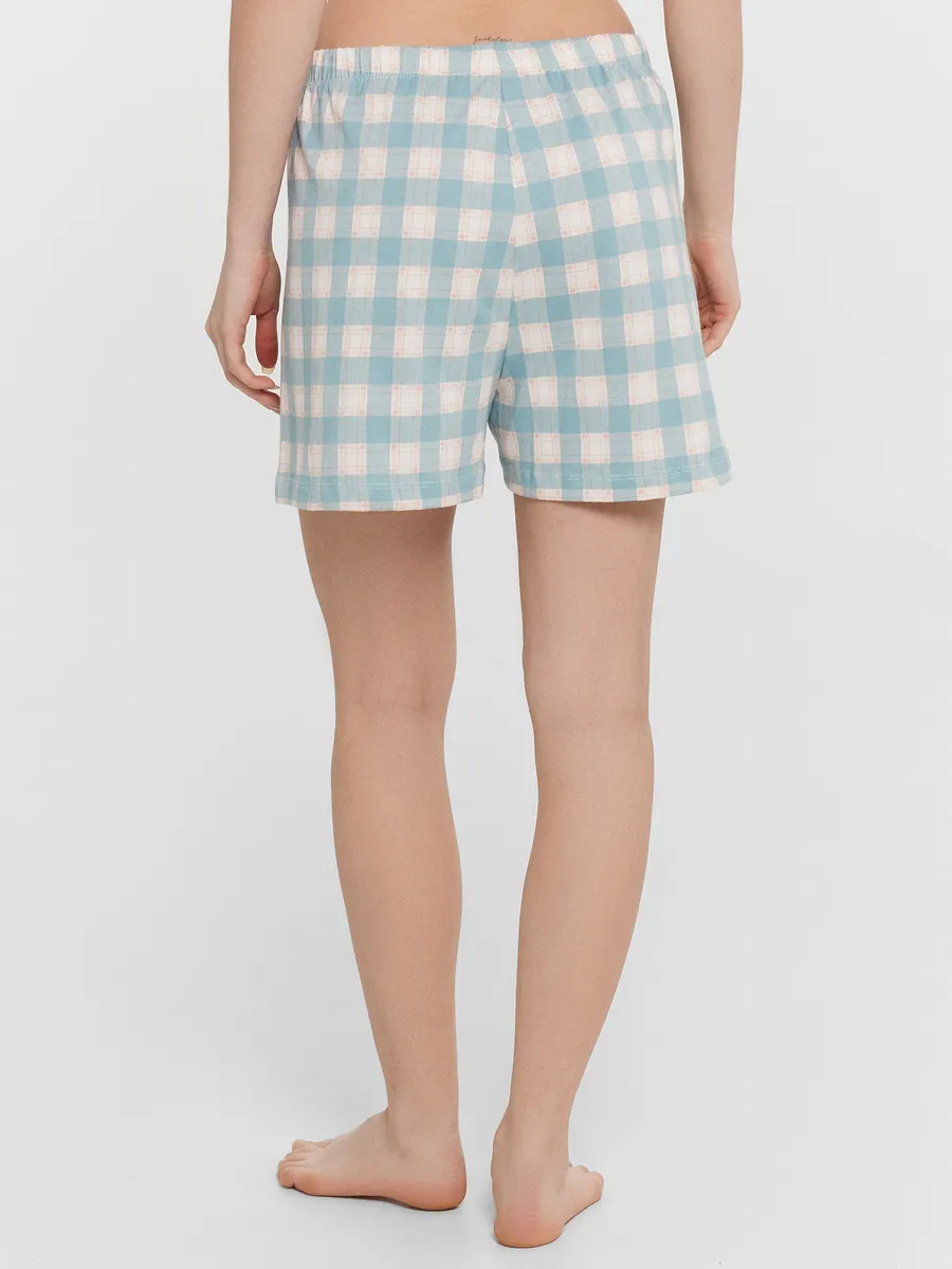 Пижама Mark Formelle (Марк Формэль) 592341/пыльная бирюза +зеленая клетка - фото 10