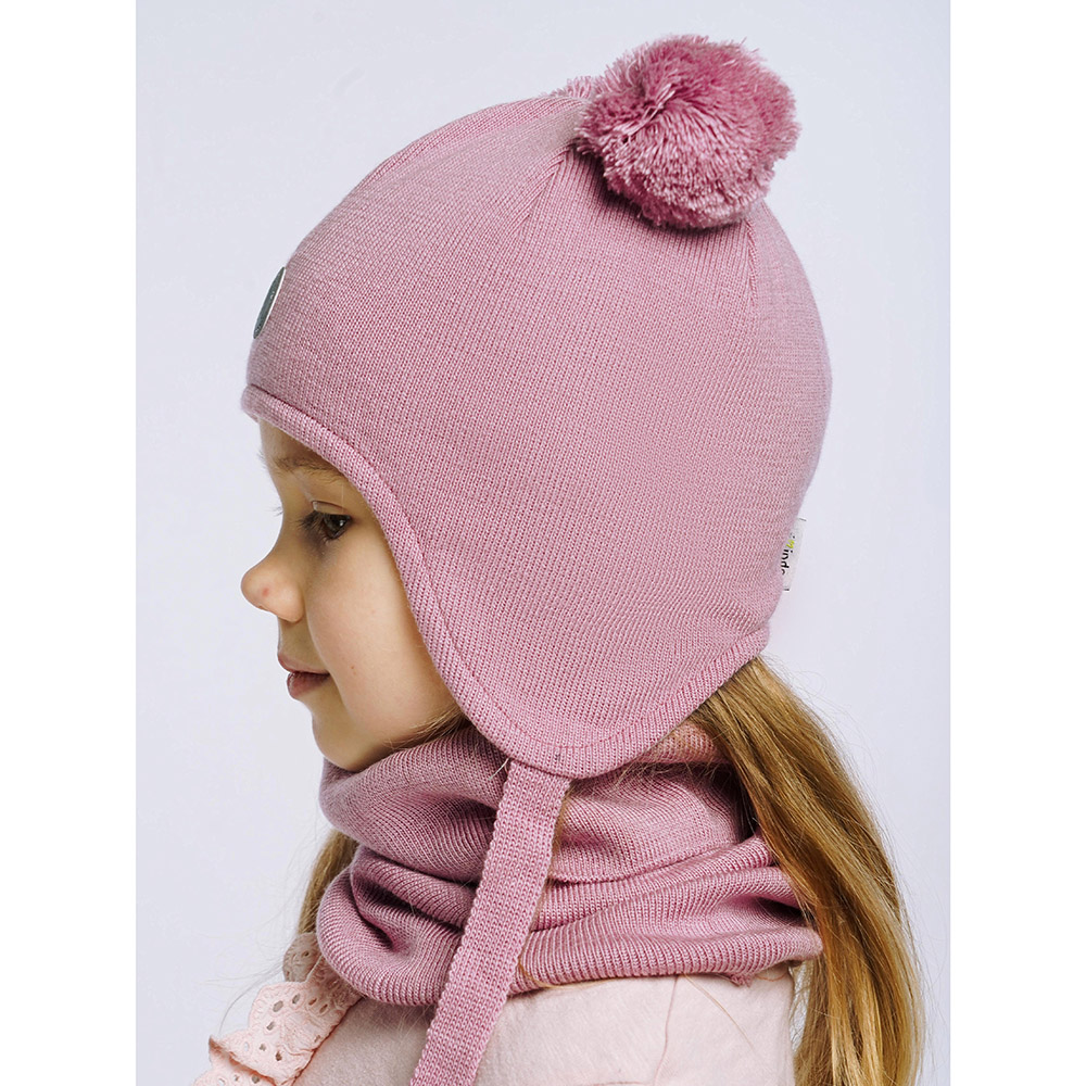 Шапка и снуд ПриКиндер U-Sp22529 Цвет: Розовый - фото 5