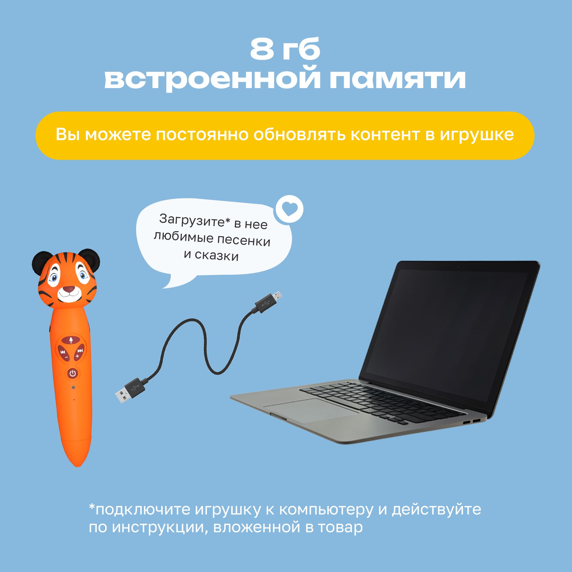 Игрушка-тренажер интерактивная Тигрёнок Рыки для запуска и постановки речи - фото 12