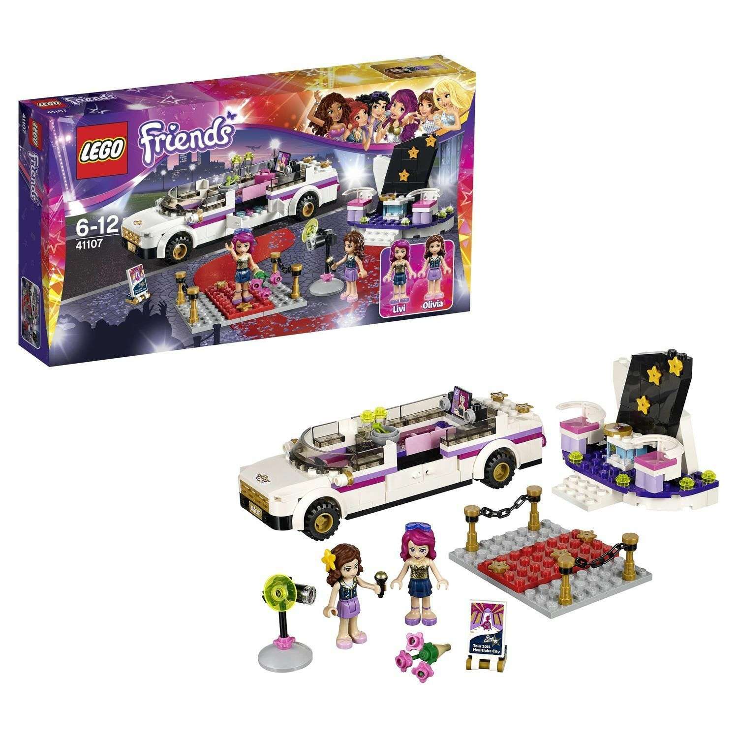 Конструктор LEGO Friends Поп звезда: лимузин блочный - фото 1