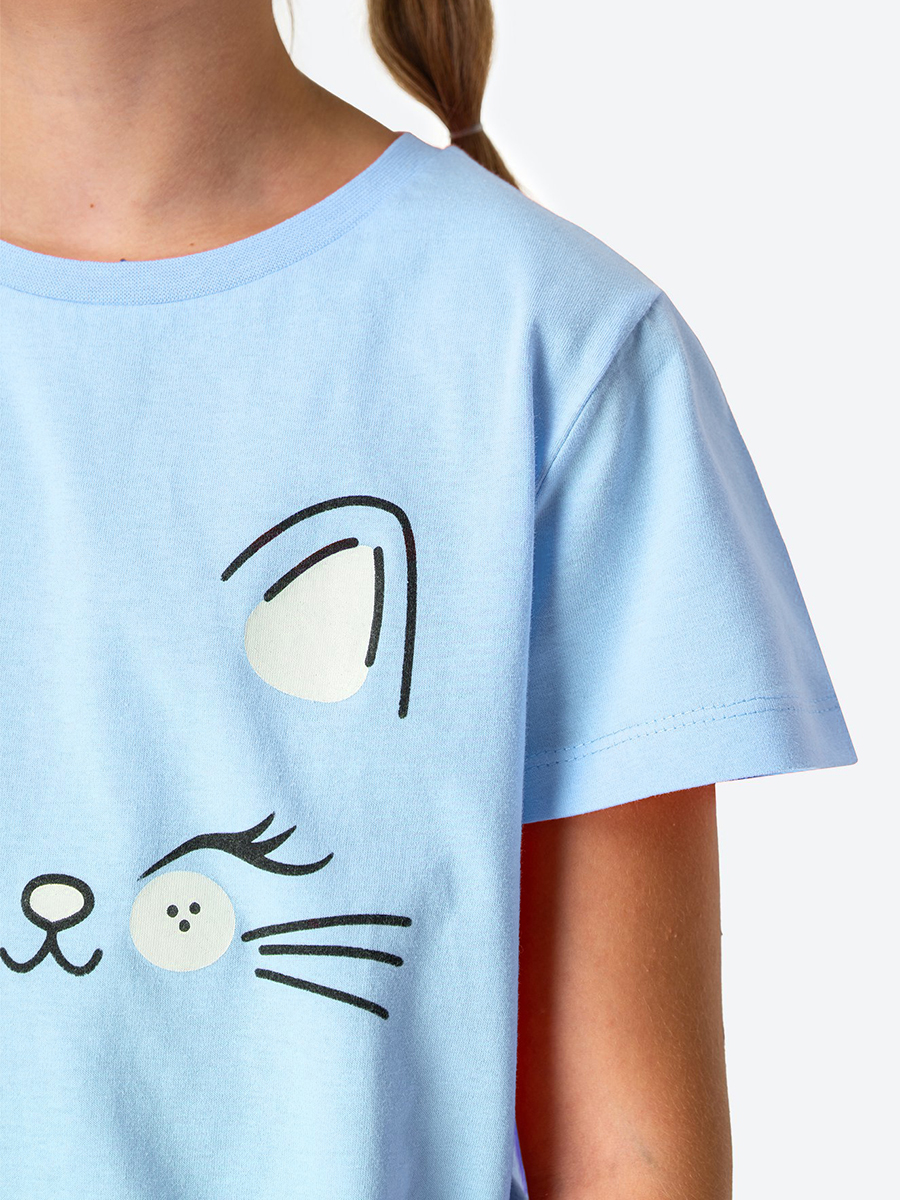 Пижама HappyFox HF9148голубой - фото 5