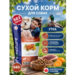 Корм для собак сухой Pronature Holistic Pan-Asia Grain Free беззерновой на утке с апельсином 340г