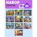 Пазл Рыжий кот 24 эл.Интересные истории 10шт.