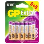 Батарейки GP Extra АА+ААА LR06+LR03 5+5шт GP 15AX/24AX5/5-2CR10