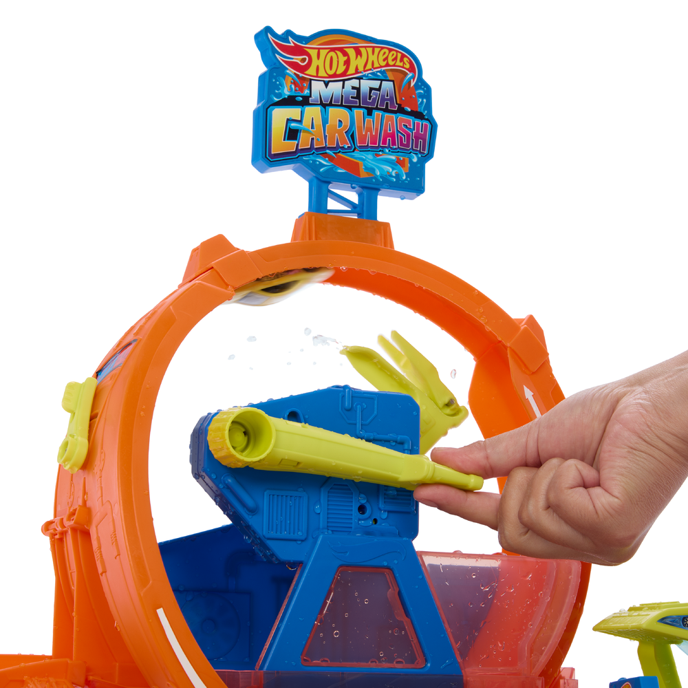 Автомойка Hot Wheels City Mega Loop Car Wash JHL97 - фото 7