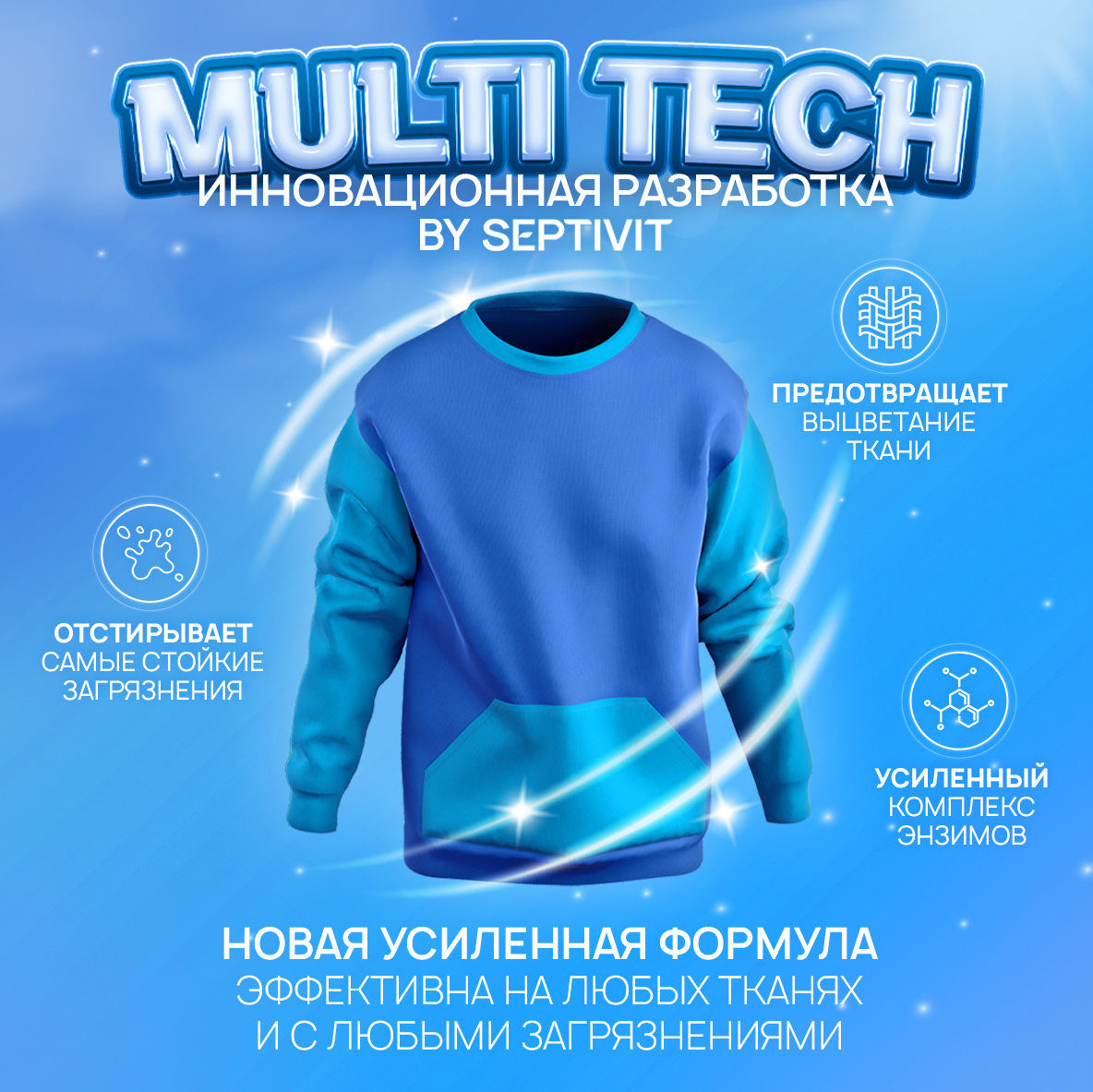Гель для стирки SEPTIVIT extra clean универсальный 5л - фото 4