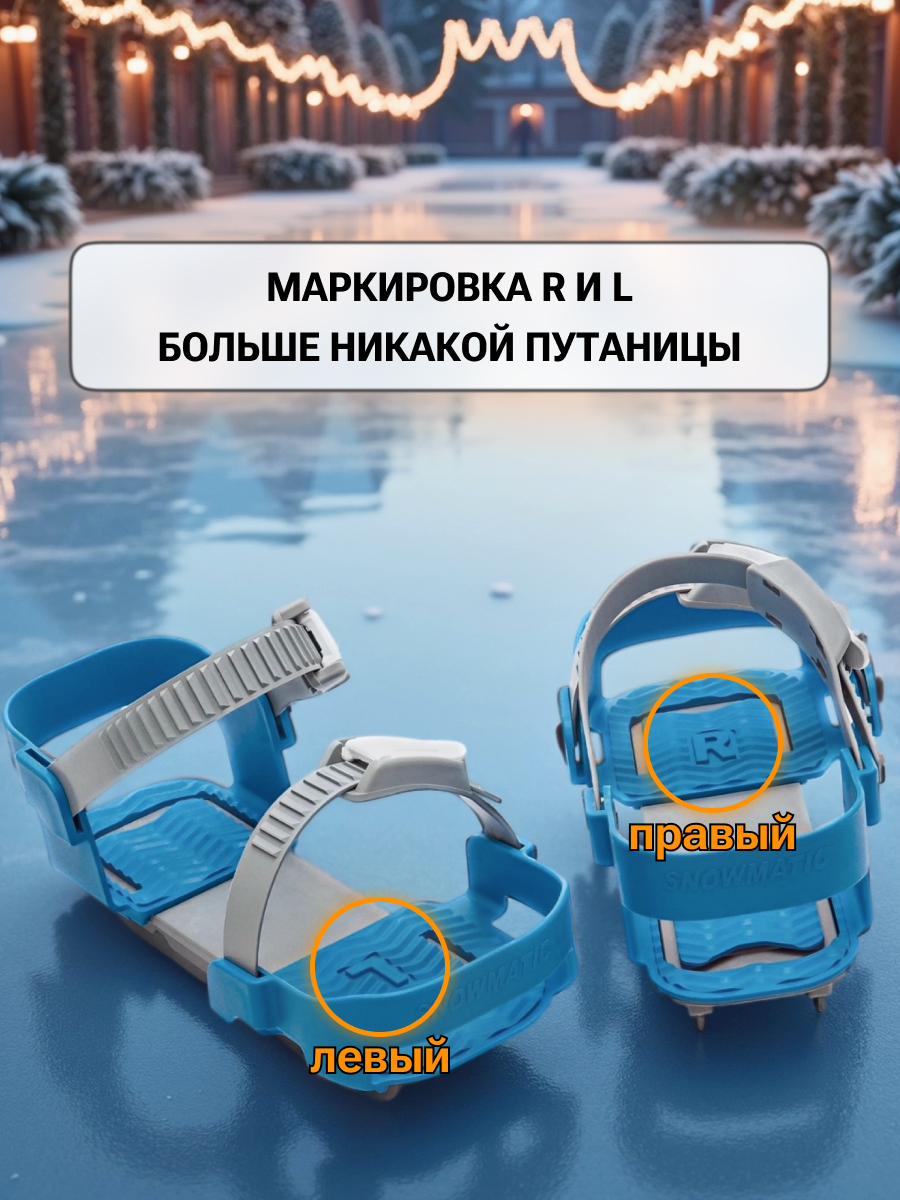 Коньки SNOWMATIC Раздвижные 28-33 - фото 4
