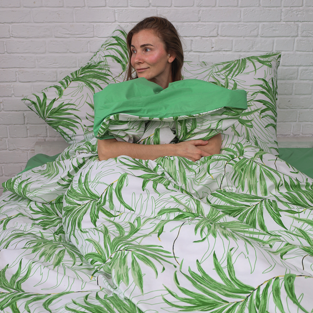 Комплект постельного белья BRAVO Пальм двуспальный 4 предм. - фото 8