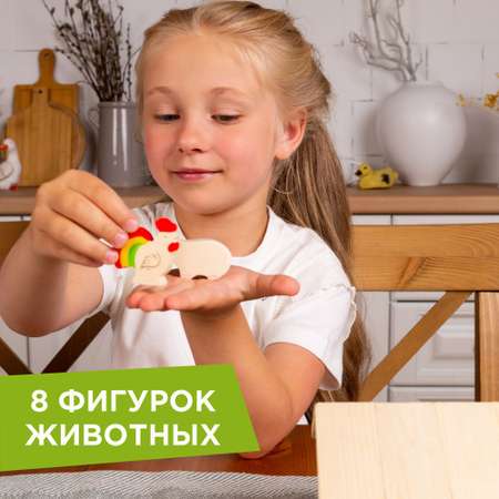 Конструктор ЛЕСОВИЧОК Солнечная ферма блочный