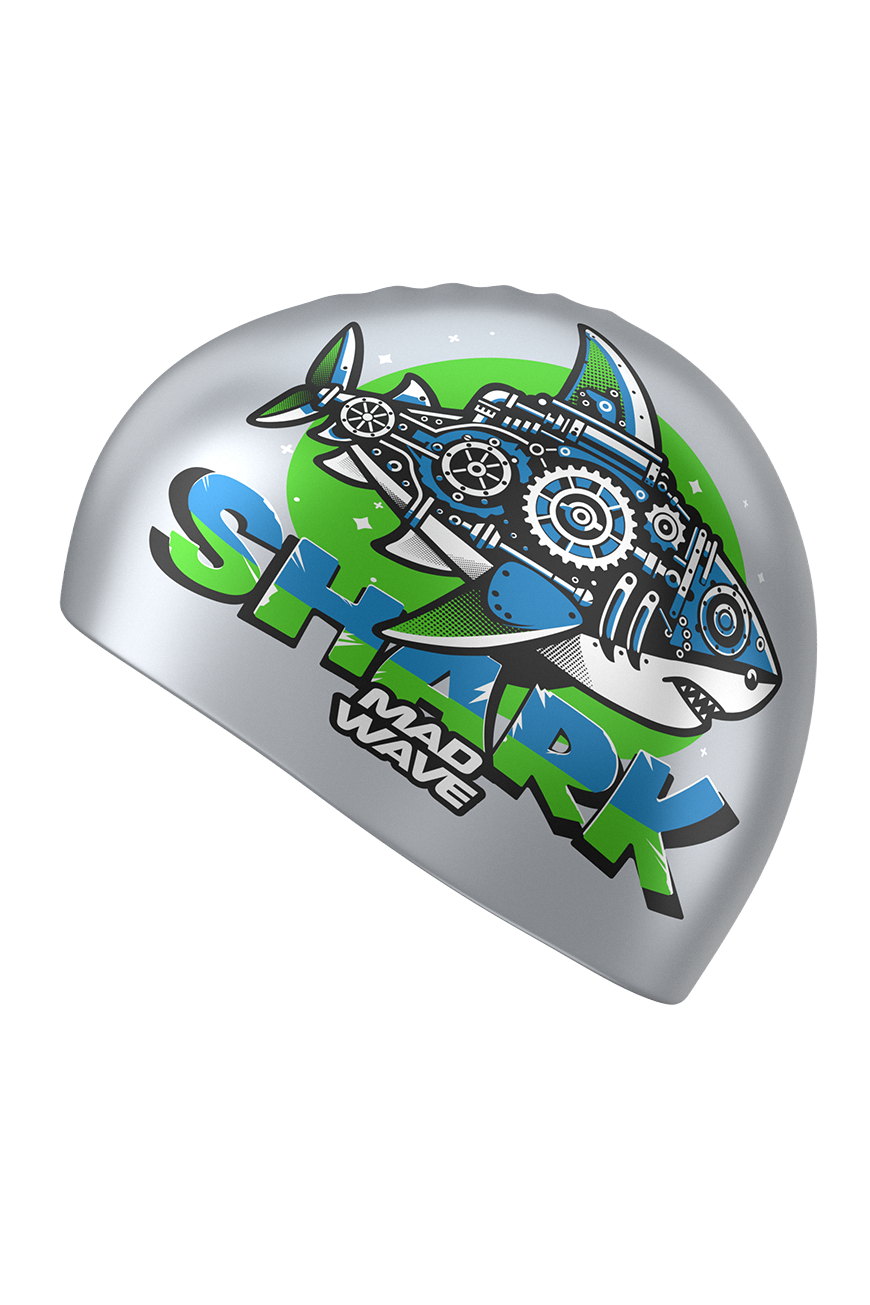 Шапочка для плавания Mad Wave Shark - фото 3