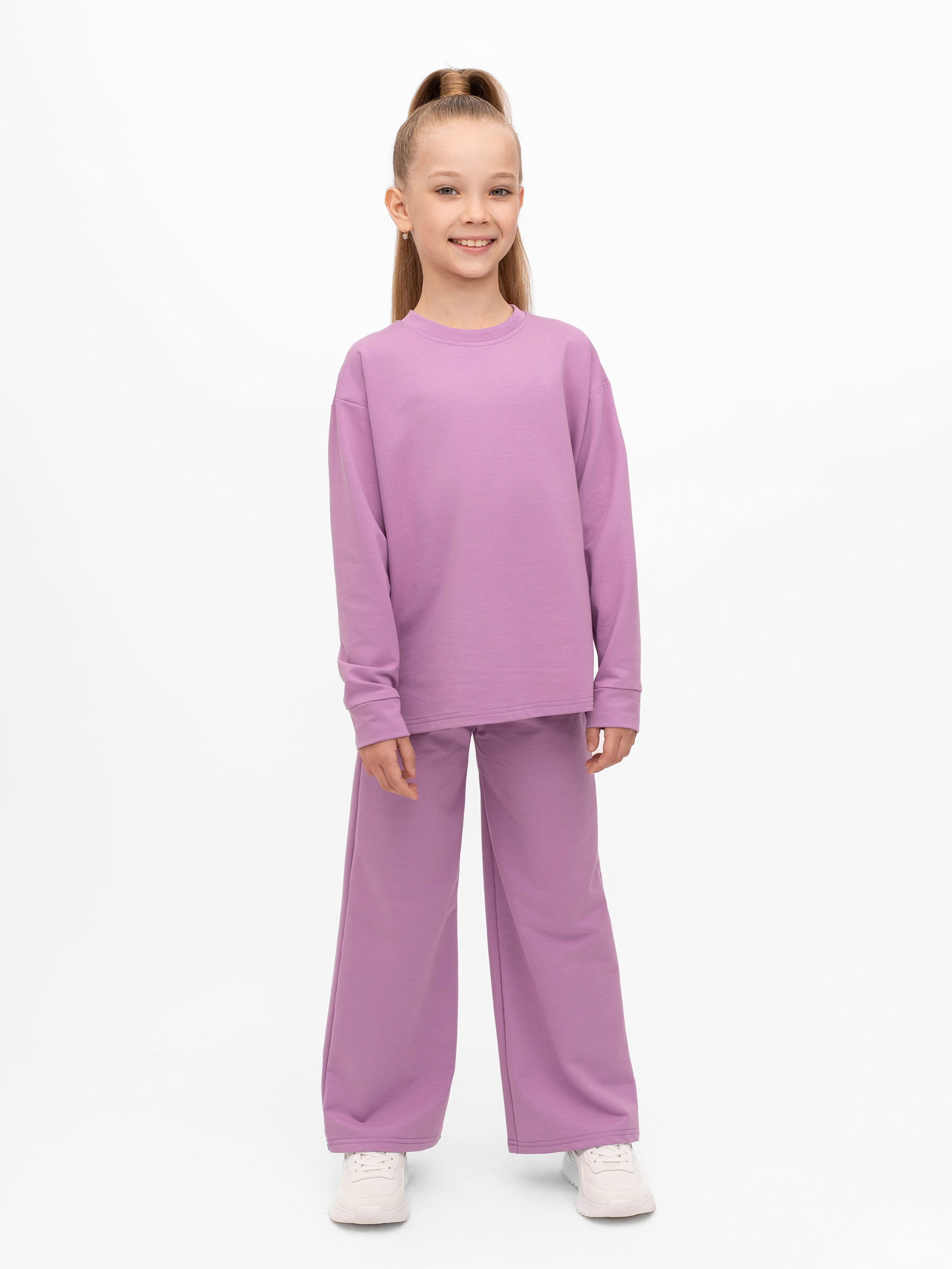 Свитшот и брюки Утенок 7065 сирень - фото 11