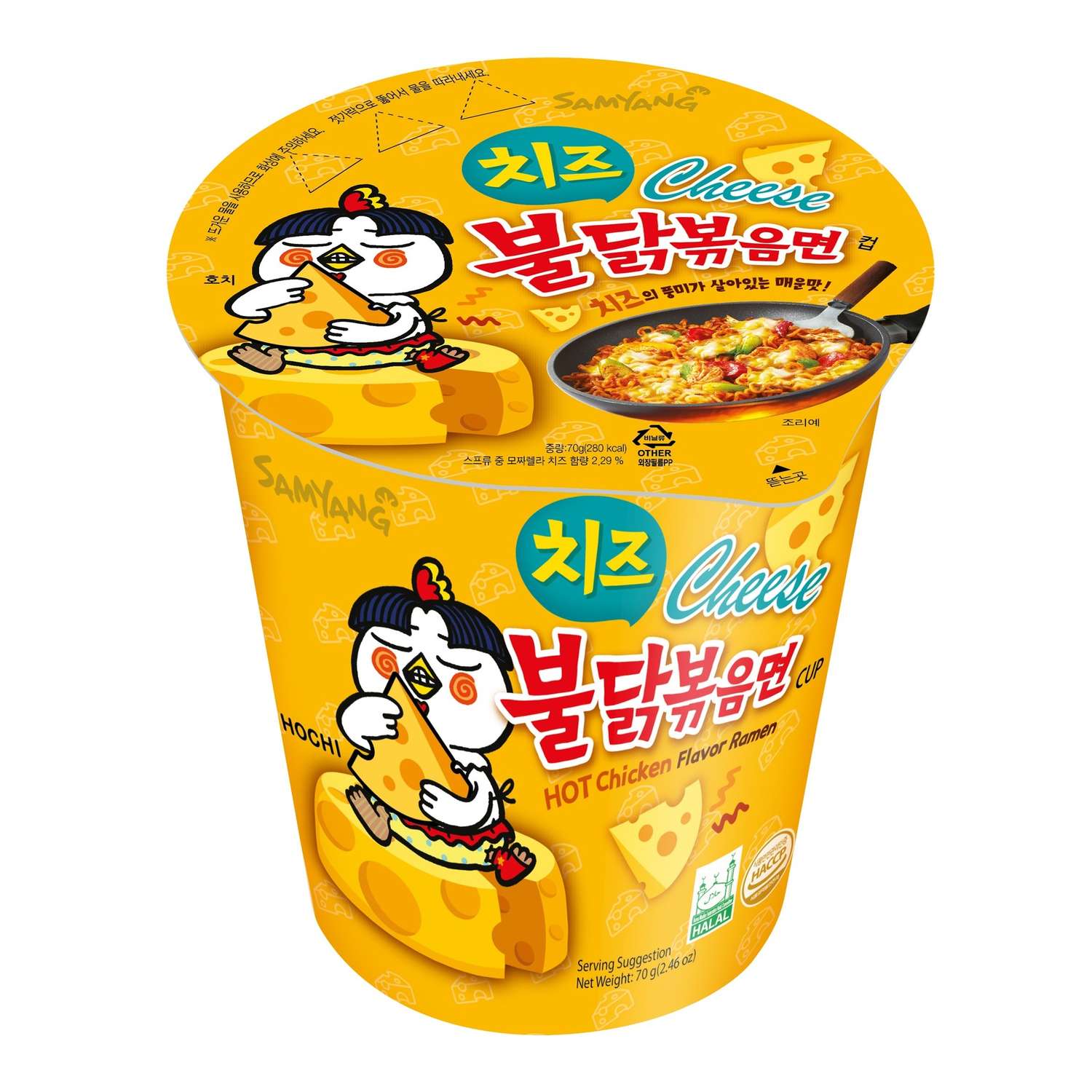 Лапша Buldak Cheese Самянг курица сыр 70г - фото 1