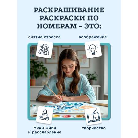 Картина по номерам SentoSphere Рыбки