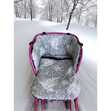 Матрас для санок Baby.Eco.Decor ёлочки со спинкой