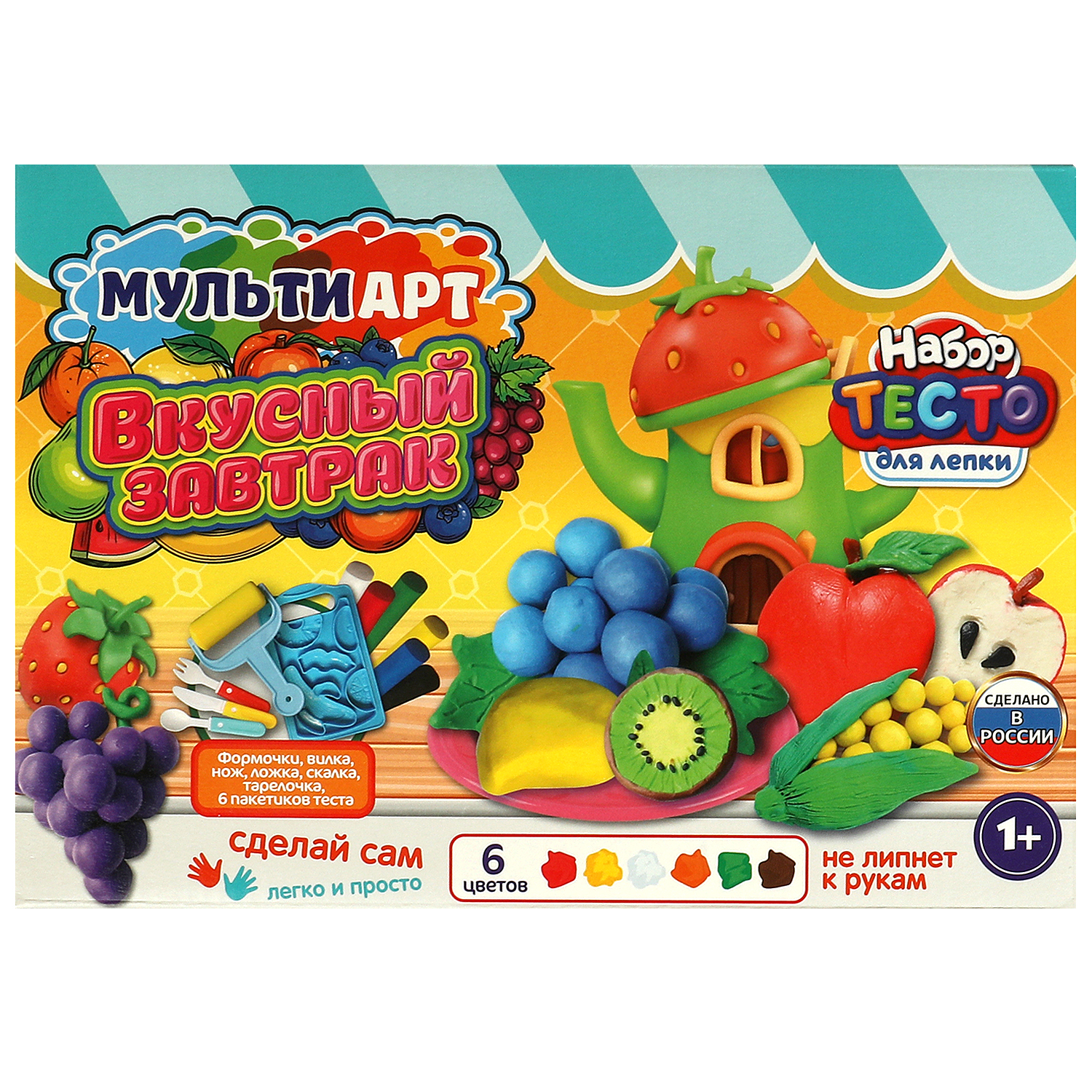 Тесто-пластилин МультиАРТ - фото 1