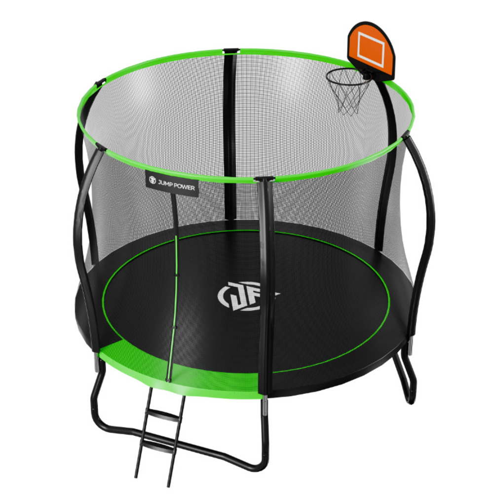 Батут Jump Power 10 ft Pro Stable Point Green - фото 2