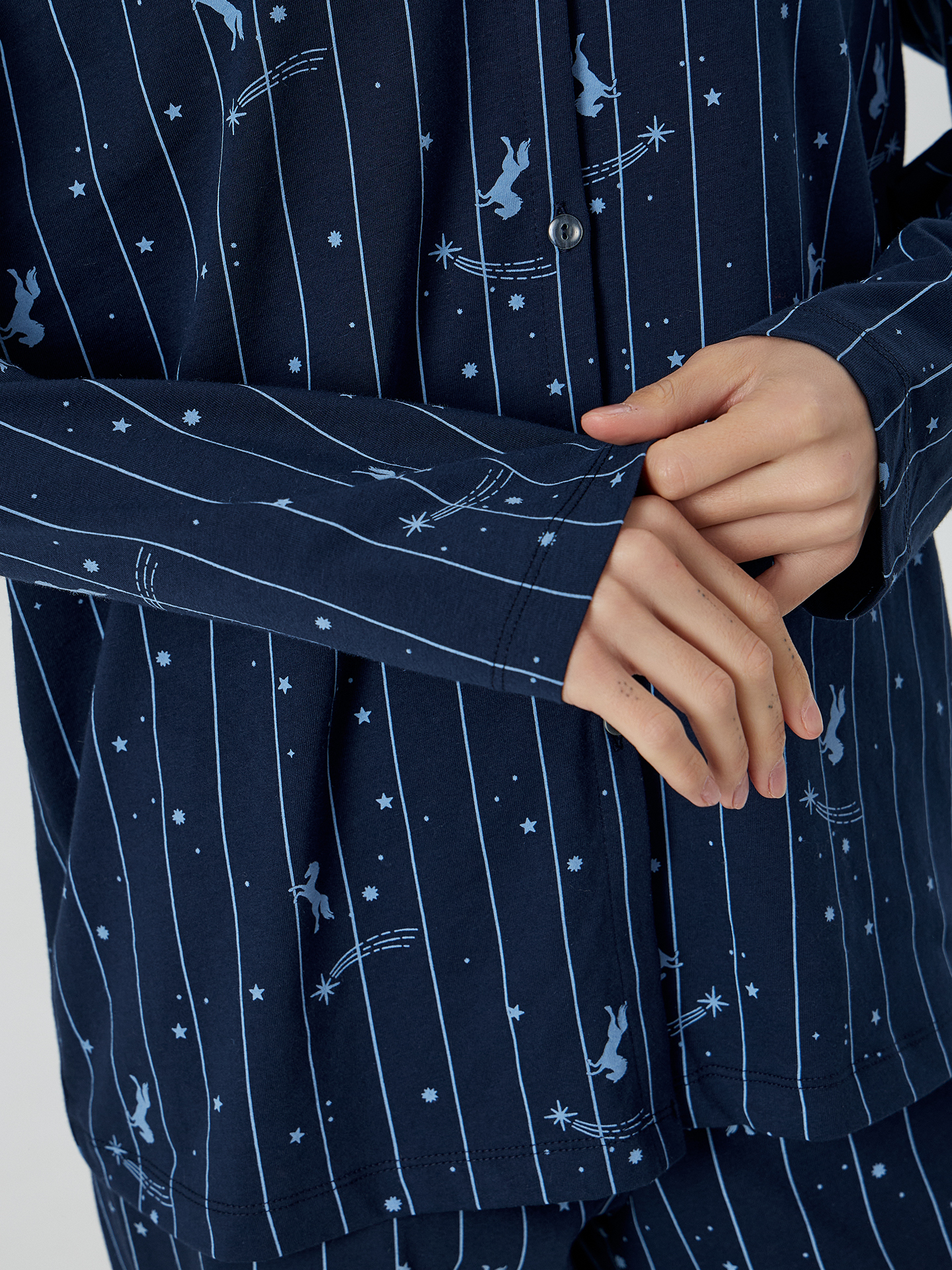 Пижама Mark Formelle (Марк Формэль) 592462/лошади на синей полоске - фото 6