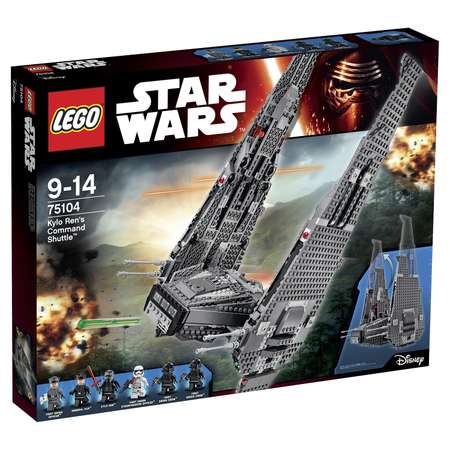 Конструктор LEGO Star Wars Командный шаттл Кайло Рена блочный
