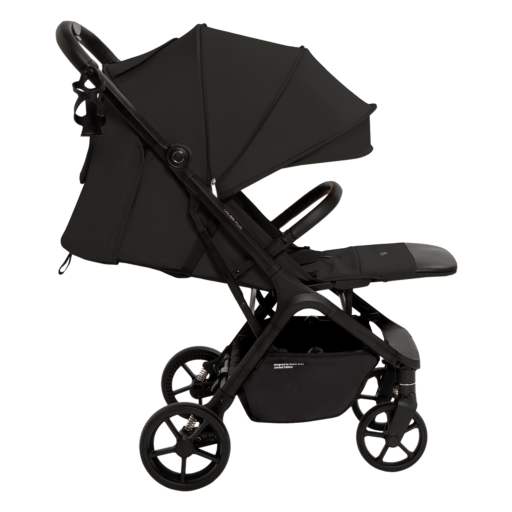 Коляска прогулочная Sweet Baby Colibri Plus Black черный - фото 14
