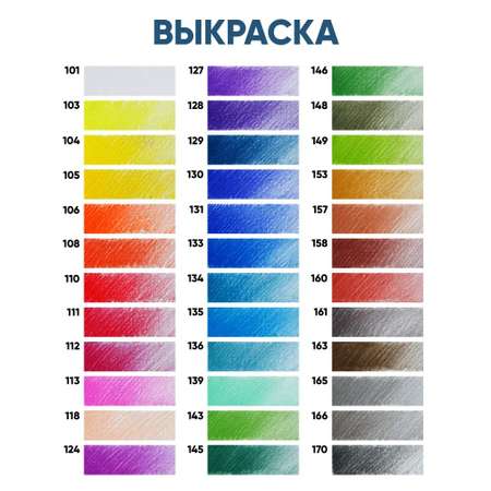 Карандаши акварельные Гаммa 36 шт.